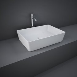 Rak Ceramics umywalka slim nablatowa Feeling 50x36 MATT WHITE FEECT5000500A