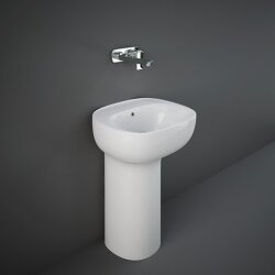 Rak Ceramics umywalka stojąca bez otworu na baterię Illusion 54x44 ILLFS5500AWHA
