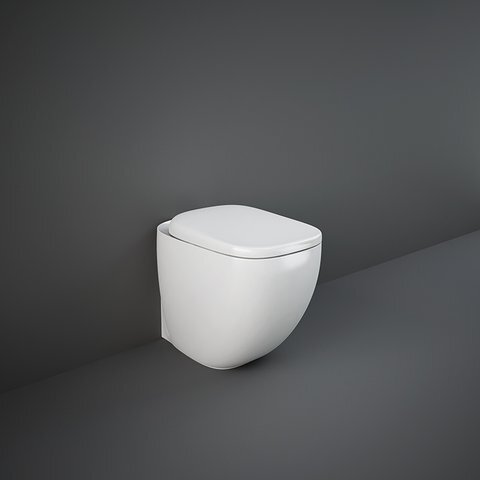 Rak Ceramics miska WC stojąca Rimless 52cm + deska wolnoopadająca Illusion ILLWC1346AWHA+ILLSC3901WH 
