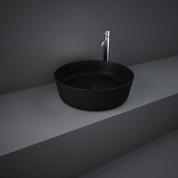Rak Ceramics umywalka slim nablatowa Feeling 42x42 MATT BLACK FEECT4200504A