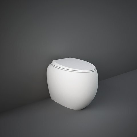 Rak Ceramics miska WC stojąca Rimless 56cm + deska wolnoopadająca Cloud MATT WHITE CLOWC1346500A+CLOSC391500