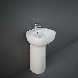 Rak Ceramics umywalka stojąca z otworem na baterię Illusion 54x44 ILLFS5501AWHA