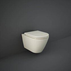 Rak Ceramics miska WC Rimless 52cm + deska wolnoopadająca Feeling MATT GREIGE FEEL2SET