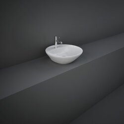 Rak Ceramics umywalka nablatowa okrągła Variant 42x42 VARCT14201AWHA