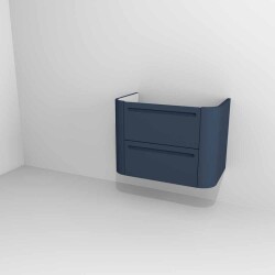Devo szafka pod umywalkę Gloria 2.0 wisząca 70x42 Perfect Touch Parisian Blue F103 gładka