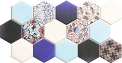 Realonda gres Hex Nouveau Blue 26,5x51
