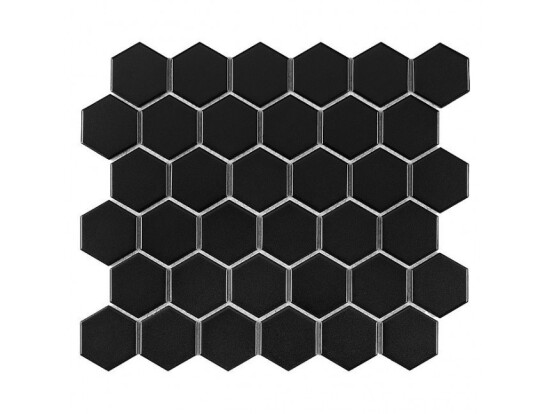 Dunin Hexagon Black 51 matt 28x27,1 