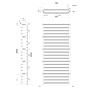 Sapho Manisa grzejnik łazienkowy 60x132,8 z 5 wieszakami na ręczniki chrom