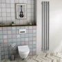 Sapho Pilon grzejnik łazienkowy 27x180 z wieszakami chrom 4 wieszaki