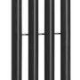 Sapho Pilon grzejnik łazienkowy 27x180 z wieszakami czarny mat
