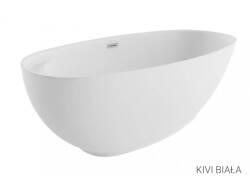 Polimat wanna wolnostojąca Kivi biała 165x75 00471