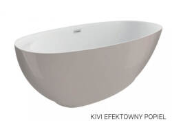 Polimat wanna wolnostojąca Kivi szara 165x75 00475