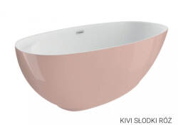 Polimat wanna wolnostojąca Kivi różowa 165x75 00474