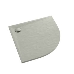 Schedpol brodzik półokrągły Libra Cement Stone 80x80 kompozyt kamienny