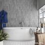 Equipe płytka ścienna Vitral 5x40 Light Grey 31144 EQ-4 połysk
