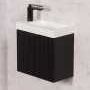 Grekon szafka łazienkowa czarna 50cm FRESCO z umywalką