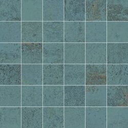 Aparici gres Metallic Green Natural Mosaico 5x5