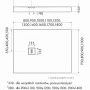 Schedpol brodzik NonLimits prostokątny Black Stone 70x100 czarny kamień H12 cm