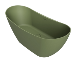 Fjordd wanna wolnostojąca SONGE olivin 160x70 zieleń mat