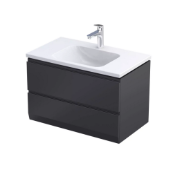 Oristo szafka pod umywalkę Brylant 80x45 czarny mat