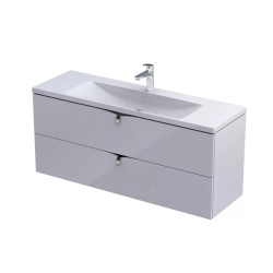 Oristo szafka z umywalką Siena Compact 120x38 biały połysk