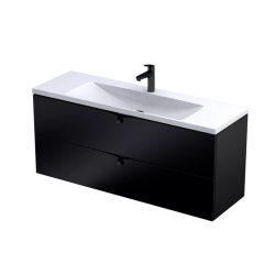 Oristo szafka z umywalką Siena Compact 120x38 czarny mat