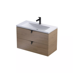 Oristo szafka z umywalką Siena Compact 80x38 dąb kamienny