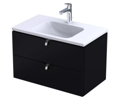 Oristo szafka z umywalką Siena 80x45 czarny mat
