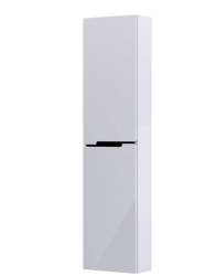 Oristo szafka wysoka boczna Silver 40 cm uniwersalna lewa/prawa biały połysk czarny
