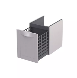 Oristo szafka niska boczna Skagen 40 cm z koszem cargo piaskowy mat