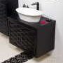 Grekon szafka z umywalką Fini 600C Cobra 80x50 czarna CBR-C-U80/48/2 + FINI 600C