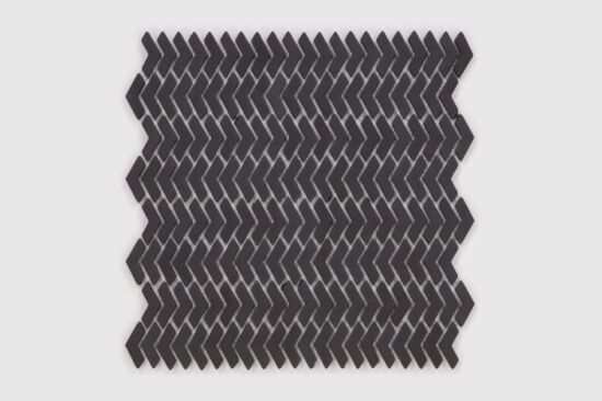 Raw Decor mozaika szklana Sparrow Black Matowa 27,4x27,4 RG-CMB
