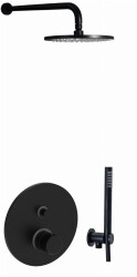Paffoni Jo zestaw prysznicowy podtynkowy czarny mat