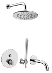 Paffoni Jo zestaw wannowo prysznicowy podtynkowy chrom JO019ZSCW3A