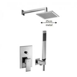Paffoni Level zestaw prysznicowy podtynkowy z deszczownicą chrom