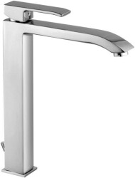 Paffoni Level bateria umywalkowa stojąca z korkiem chrom wysoka