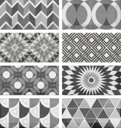 Equipe płytka ścienna Metro Patchwork B&W 7,5x15 21396