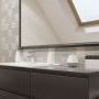 Tubądzin płytka ścienna Integrally light grey dekor 89,8x32,8 mat