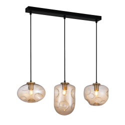 Italux lampa wisząca Hatella PND-112038-3-BRO+AMB