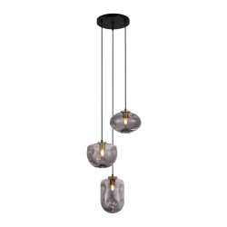 Italux lampa wisząca Hatella PND-112038-3A-BRO+SG