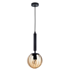 Italux lampa wisząca Ravena PND-2324-1 BK+AMB