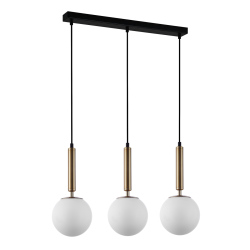 Italux lampa wisząca Ravena PND-2324-3L GD+OPA