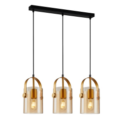 Italux lampa wisząca Nanesma PND-32453-3-GD+AMB