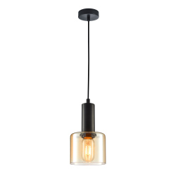 Italux lampa wisząca Santia PND-65342-1-BK+AMB