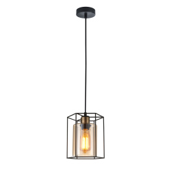 Italux lampa wisząca Kalula PND-78901-1-BK+AMB