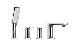 Corsan Trino bateria wannowa 4 otworowa chrom