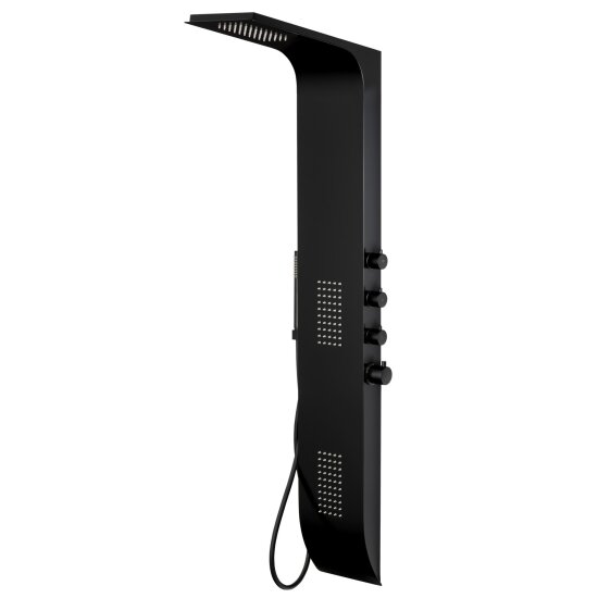 Corsan Duo panel prysznicowy czarny