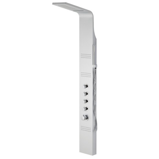 Corsan Kaskada panel prysznicowy z termostatem srebrny