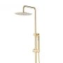 Corsan Lugo zestaw natryskowy prysznicowy z mieszaczem złoty błyszczący