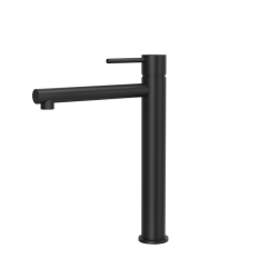 Corsan Lugo bateria umywalkowa stojąca wysoka czarny mat